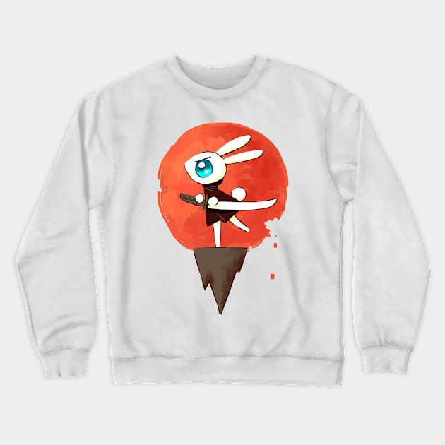 Samurai Bunny Crewneck Sweatshirt by Freeminds